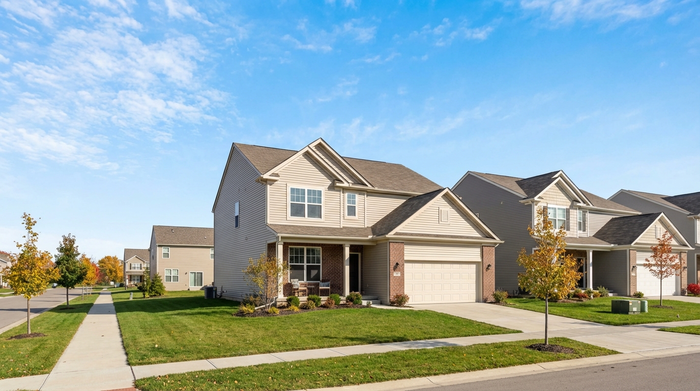 Well-maintained subdivision home with two-car garage in Canton Michigan