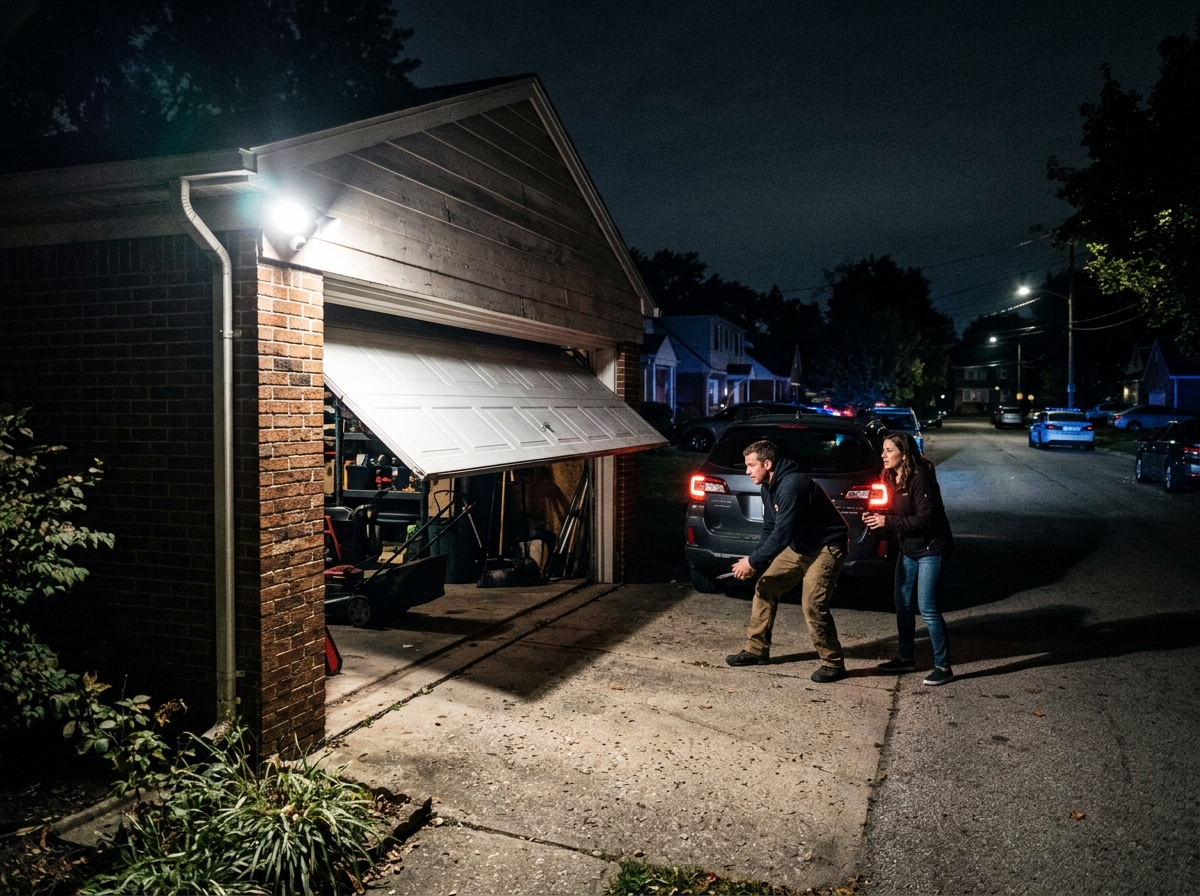 313 Garage Door emergency technician arriving on-site in Metro Detroit