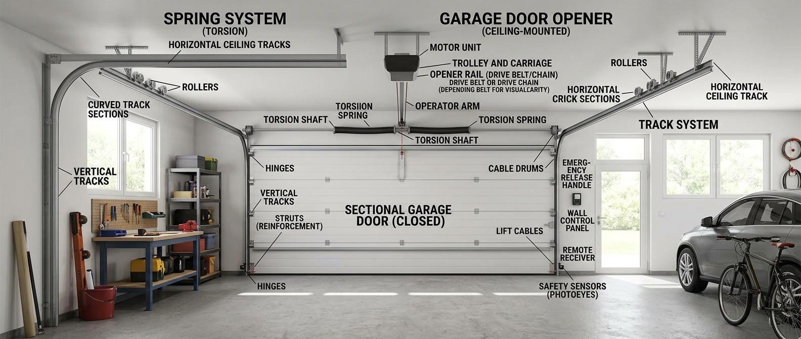 Full garage door safety inspection underway in Detroit home